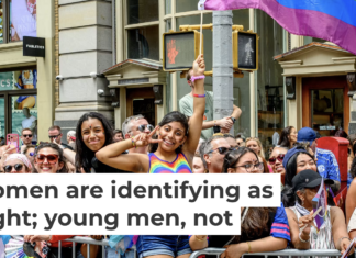 Crowds gather for a Pride march in New York in June 2026. New research shows that the boundaries of heterosexuality are changing for young women. Roy Rochlin/Getty Images